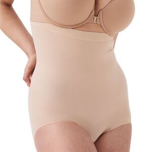 Spanx high waisted brief size M Color Nude NWOT